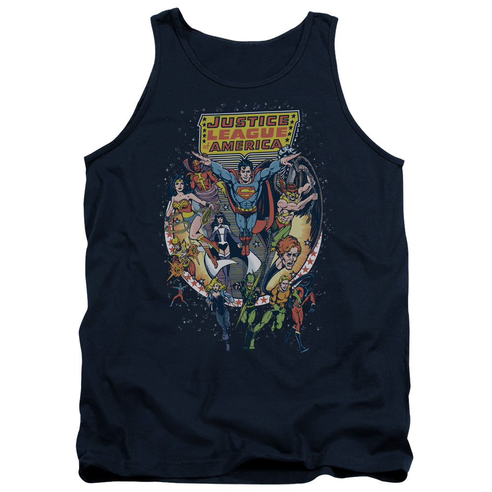 Jla - Star Group - Adult Tank - Navy