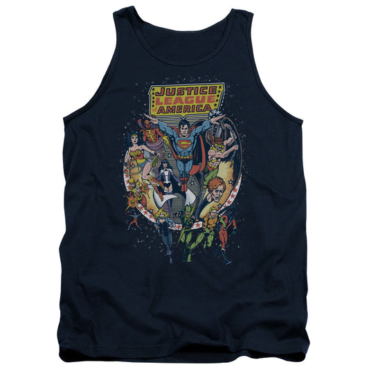 Jla - Star Group - Adult Tank - Navy