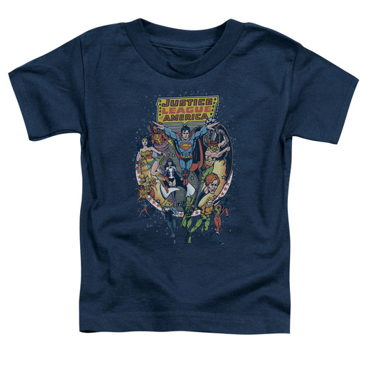 Jla - Star Group - Short Sleeve Toddler Tee - Navy T-shirt