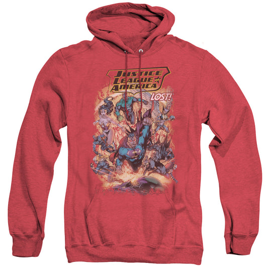 Jla - Lost - Adult Heather Hoodie - Red