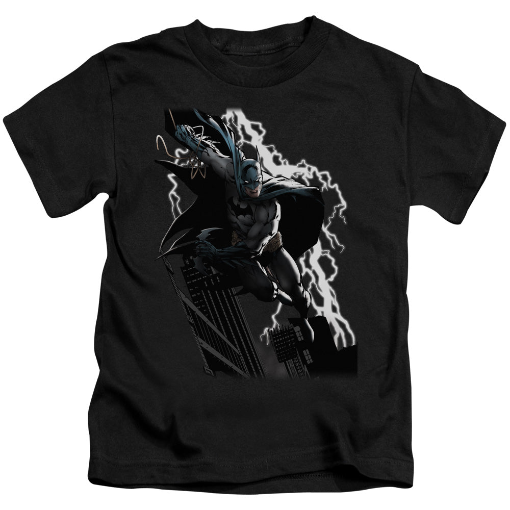 JLA LIGHTING CRASHES - S/S JUVENILE 18/1 - BLACK - T-Shirt