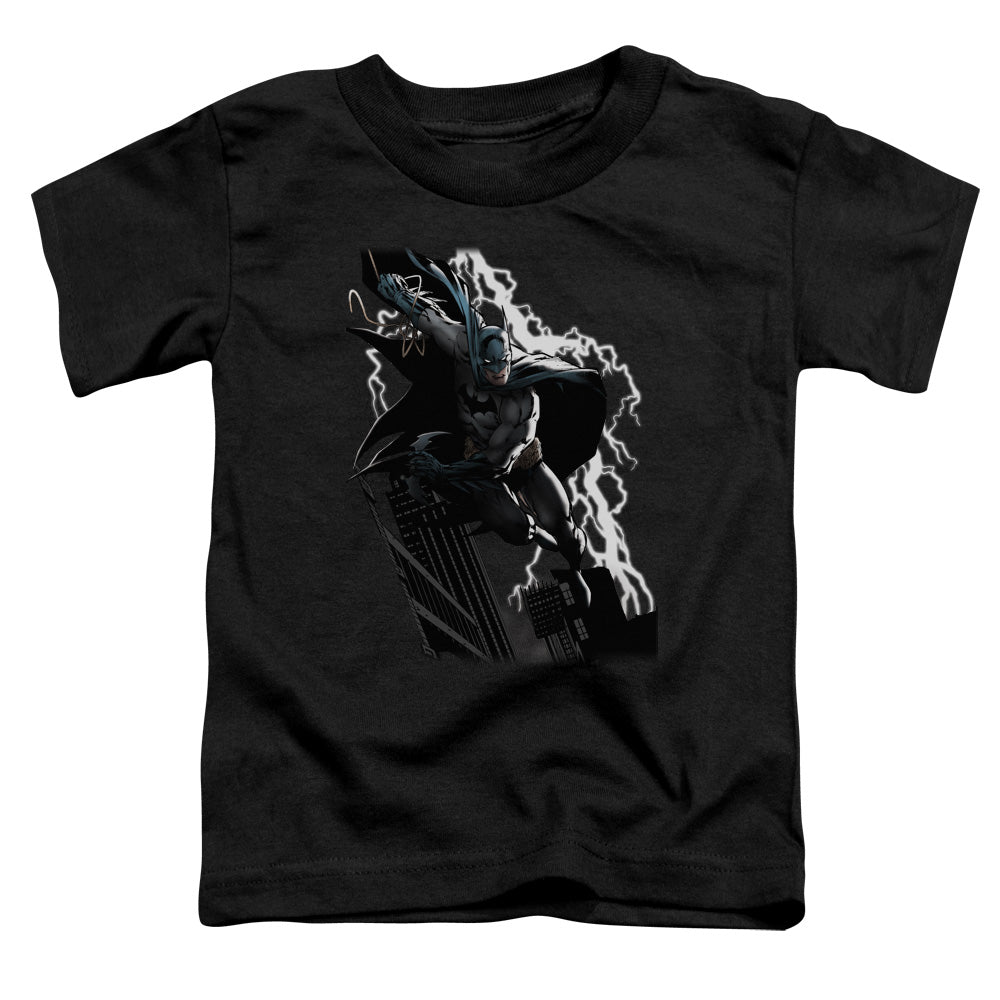JLA LIGHTING CRASHES - S/S TODDLER TEE - BLACK - T-Shirt