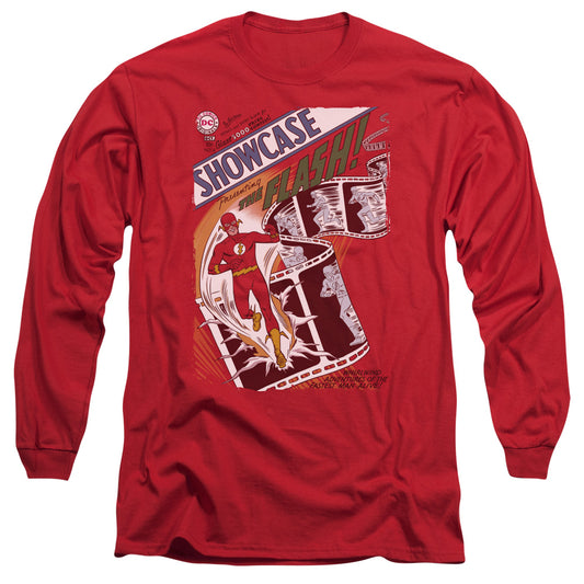 Jla - Showcase #4 Cover - Long Sleeve Adult 18/1 - Red T-shirt