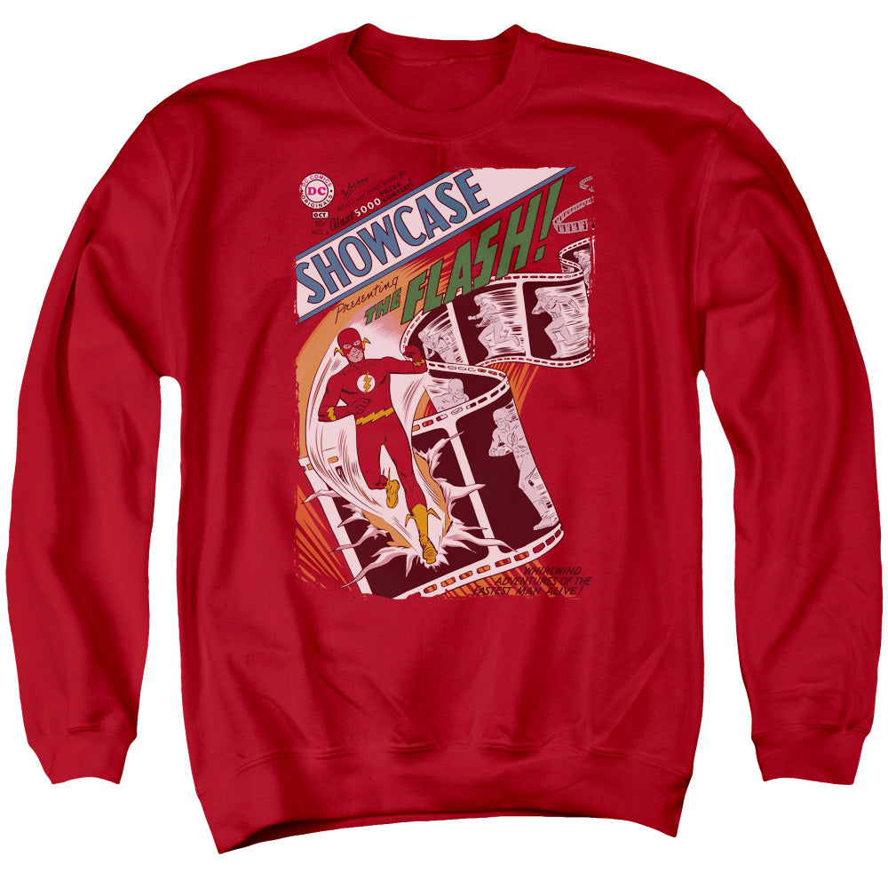 Jla - Showcase #4 Cover - Adult Crewneck Sweatshirt - Red