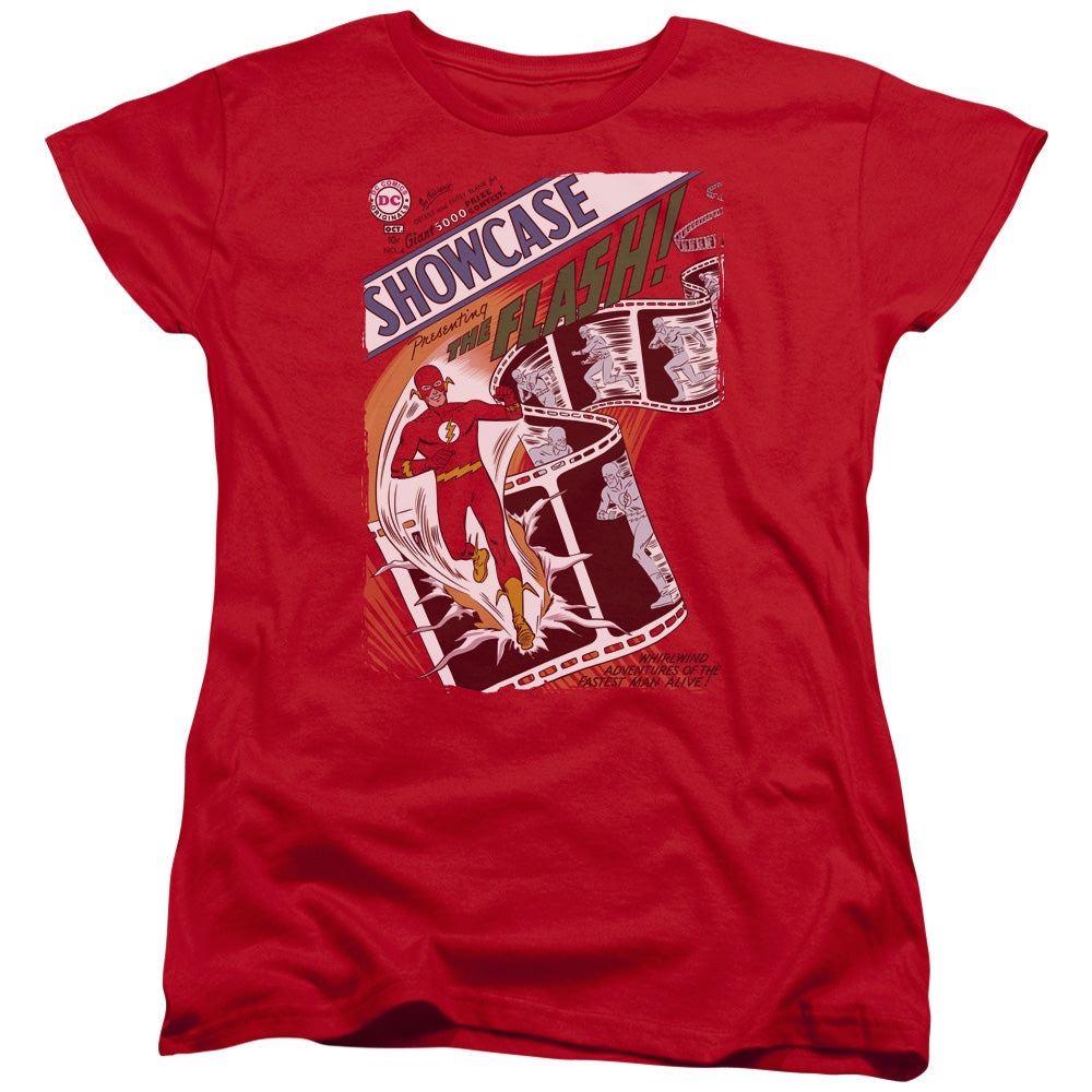 Jla - Showcase #4 Cover - Short Sleeve Womens Tee - Red T-shirt