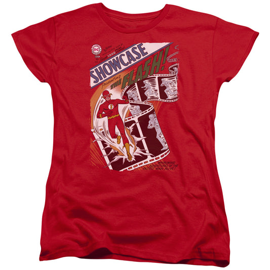Jla - Showcase #4 Cover - Short Sleeve Womens Tee - Red T-shirt