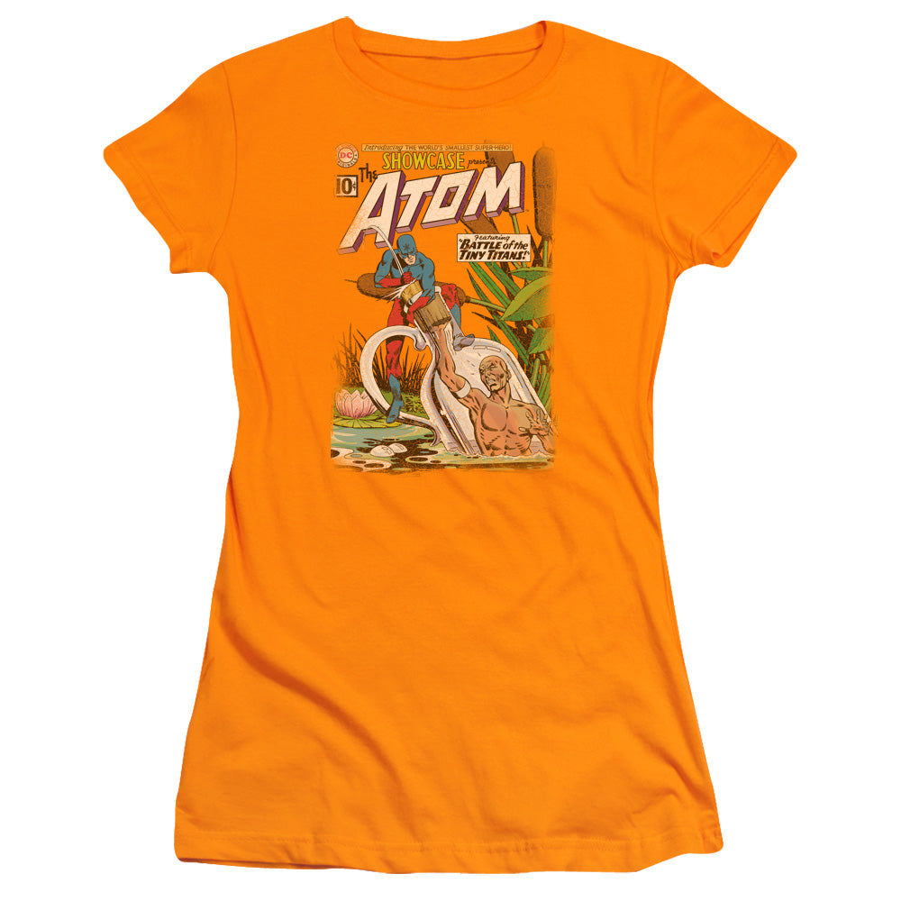 Jla - Showcase #34 Cover - Short Sleeve Junior Sheer - Orange T-shirt