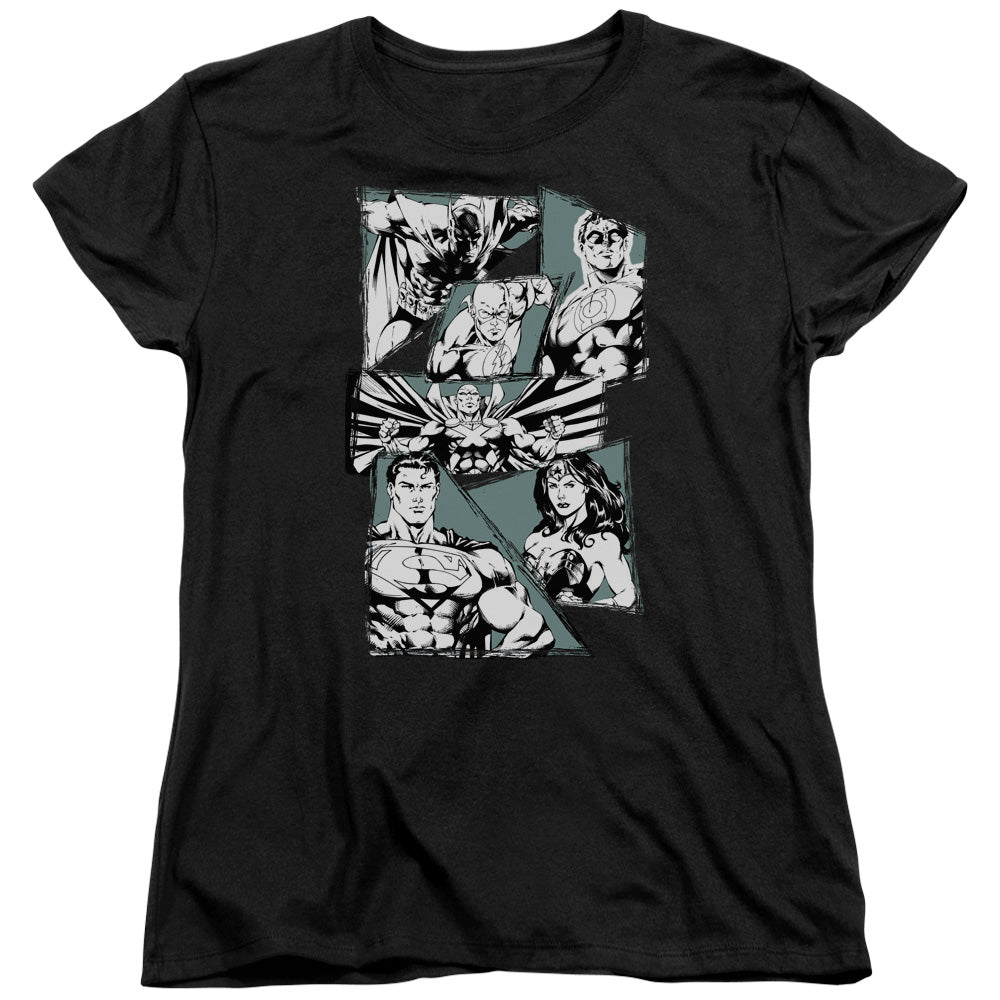 JLA A MIGHTY LEAGUE - S/S WOMENS TEE - BLACK T-Shirt