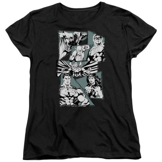 JLA A MIGHTY LEAGUE - S/S WOMENS TEE - BLACK T-Shirt