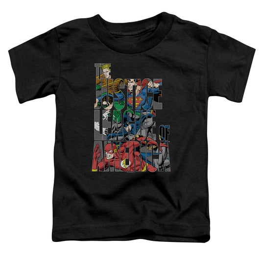 JLA LETTERED LEAGUE - S/S TODDLER TEE - BLACK - T-Shirt