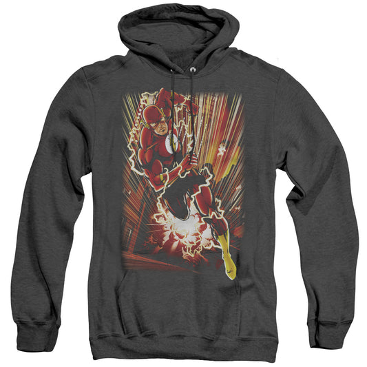 Jla - Street Speed - Adult Heather Hoodie - Black