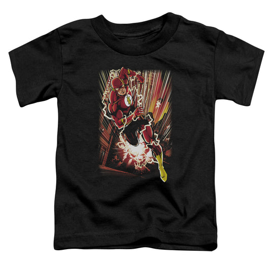 Jla - Street Speed - Short Sleeve Toddler Tee - Black T-shirt