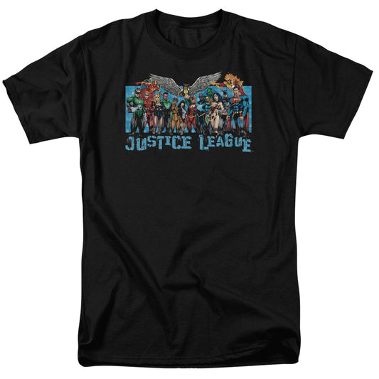Jla - League Lineup - Short Sleeve Adult 18/1 - Black T-shirt