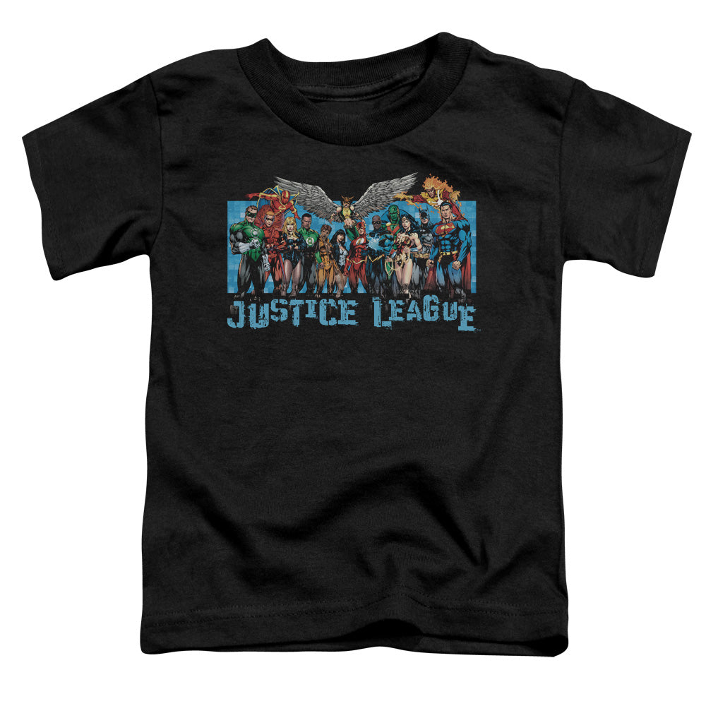 Jla - League Lineup - Short Sleeve Toddler Tee - Black T-shirt