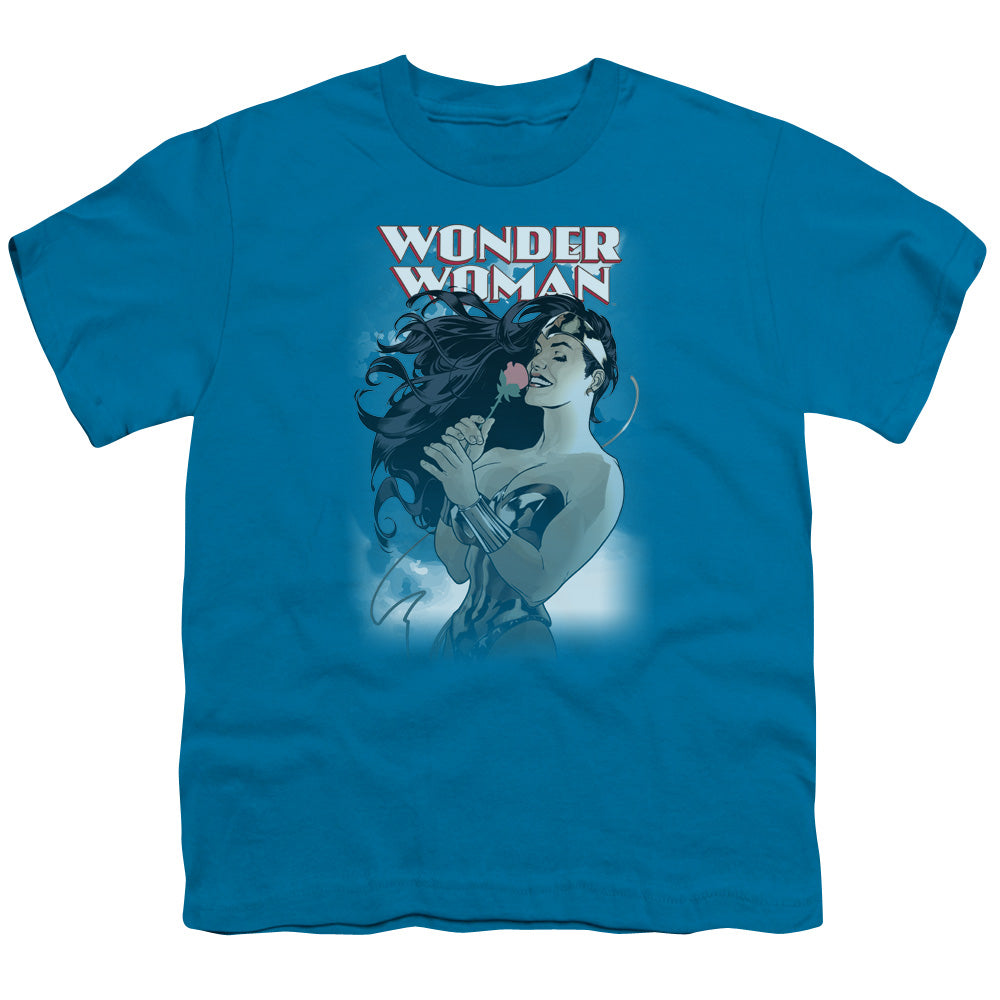 Dco Jla - Ww #178 Cover - Short Sleeve Youth 18/1 - Turquoise T-shirt