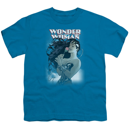 Dco Jla - Ww #178 Cover - Short Sleeve Youth 18/1 - Turquoise T-shirt