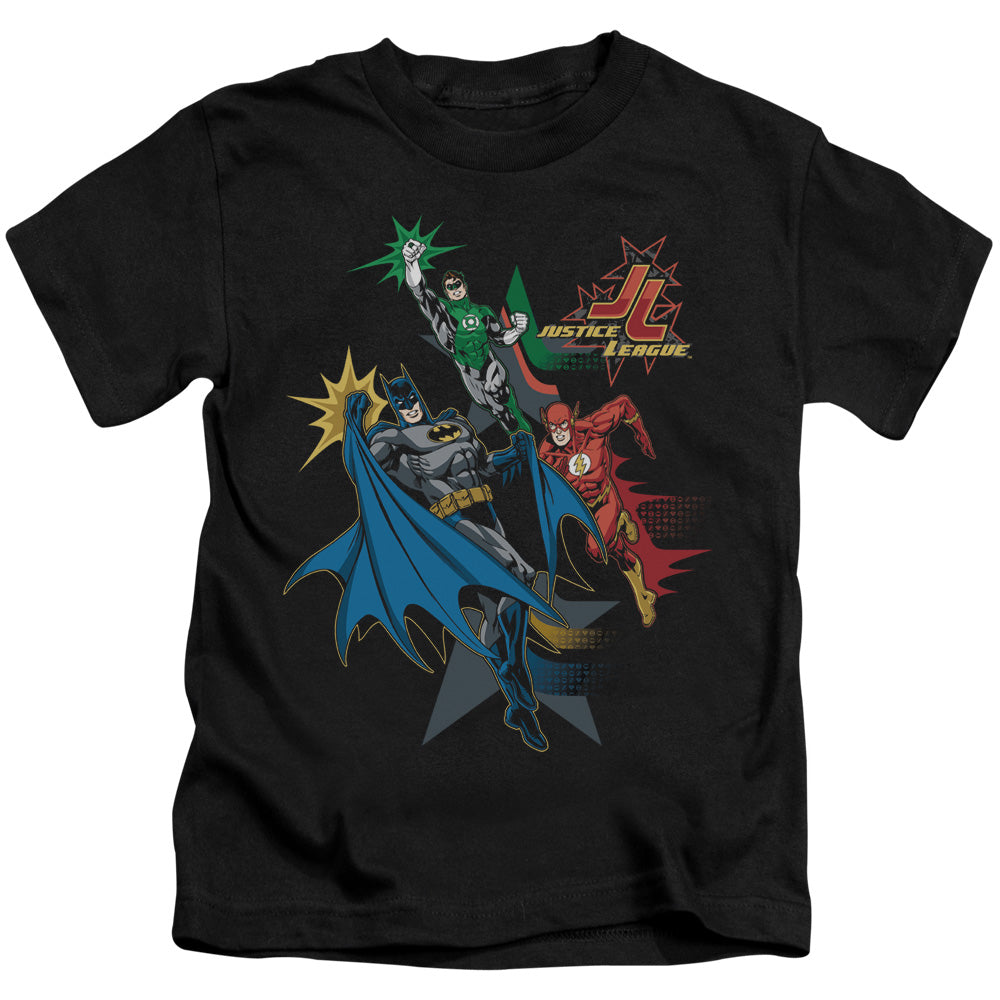 JLA ACTION STARS - S/S JUVENILE 18/1 - BLACK - T-Shirt