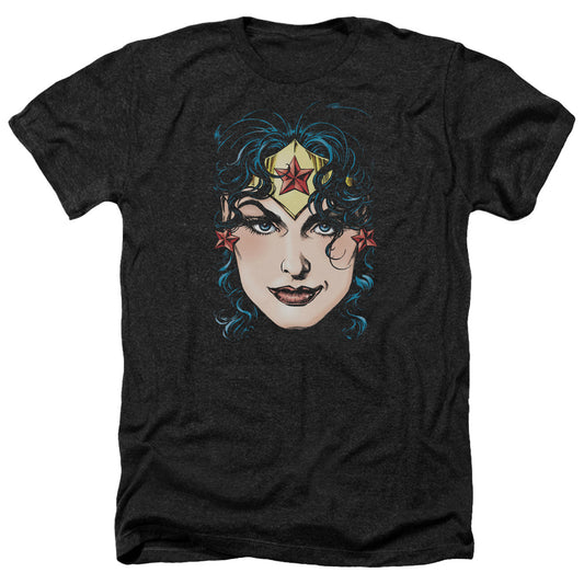 Dco Jla - Wonder Woman Head - Adult Heather-black