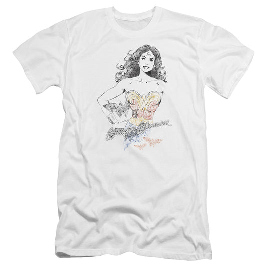 Dco Jla Wonder Squiggles-premuim Canvas Adult Slim