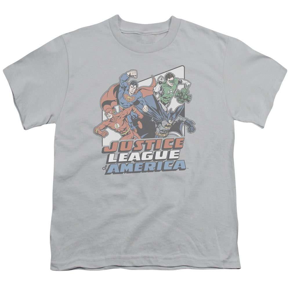 JLA FOUR AGAINST CRIME - S/S YOUTH 18/1 - SILVER T-Shirt