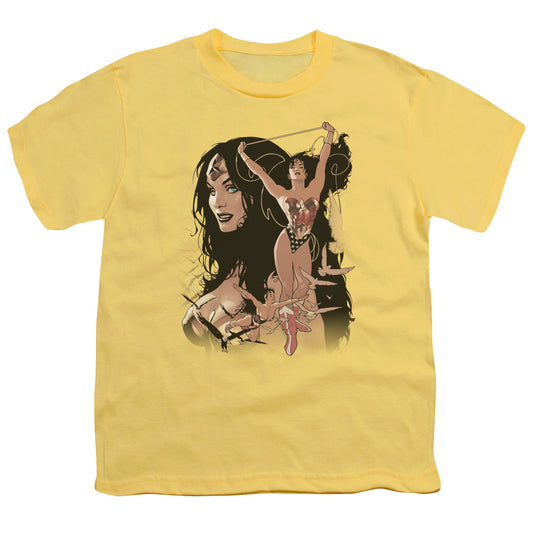 JLA WW #150 COVER - S/S YOUTH 18/1 - BANANA T-Shirt