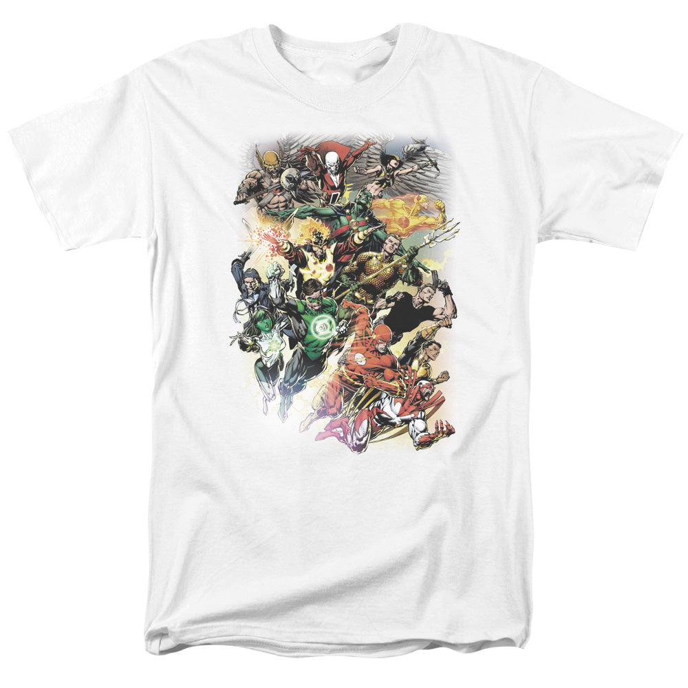 Jla - Brightest Day #0 - Short Sleeve Adult 18/1 - White T-shirt