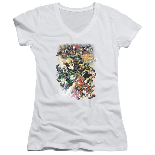 Jla - Brightest Day #0 - Junior V-neck - White