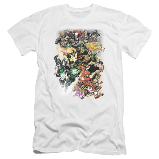 Jla - Brightest Day #0-premuim Canvas Adult Slim Fit 30/1 - White