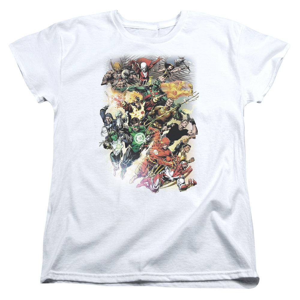 Jla - Brightest Day #0 - Short Sleeve Womens Tee - White T-shirt