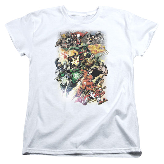 Jla - Brightest Day #0 - Short Sleeve Womens Tee - White T-shirt