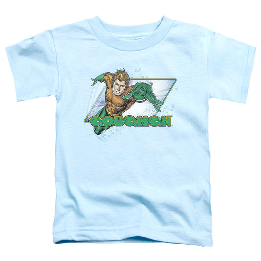 Jla - Aquaman - Short Sleeve Toddler Tee - Light Blue T-shirt