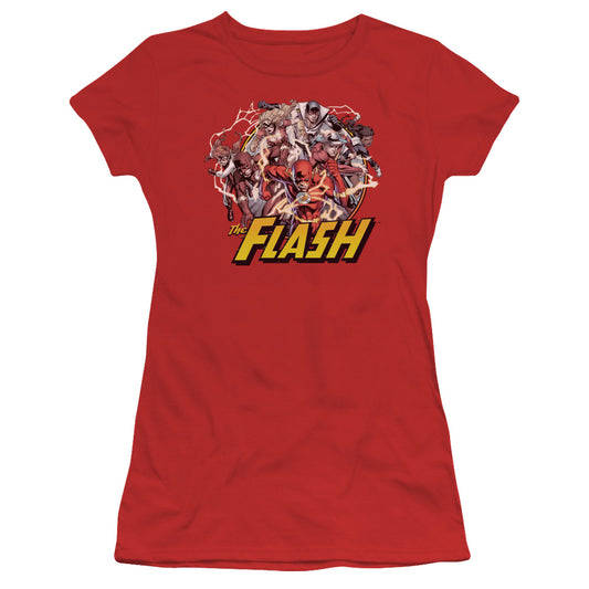 JLA FLASH FAMILY - S/S JUNIOR SHEER - RED T-Shirt