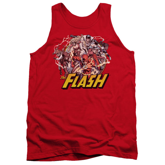 Jla - Flash Family - Adult Tank - Red