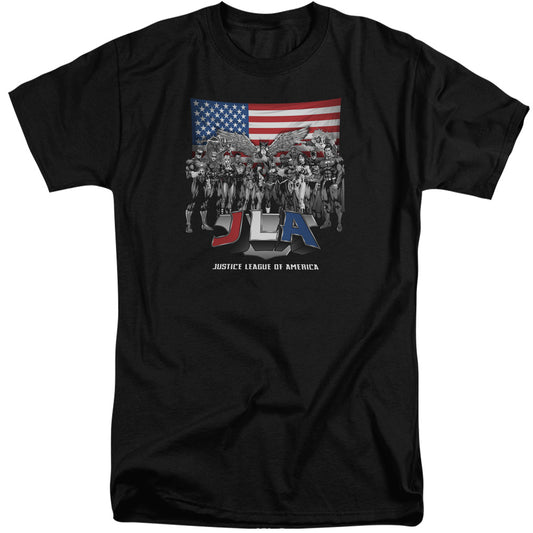 Jla - All American League - Short Sleeve Adult Tall - Black T-shirt