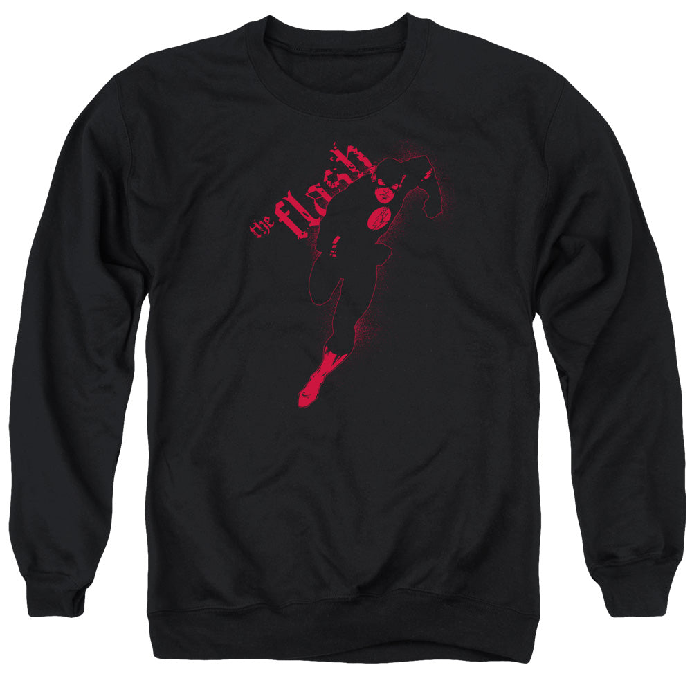 Jla - Flash Darkness - Adult Crewneck Sweatshirt - Black
