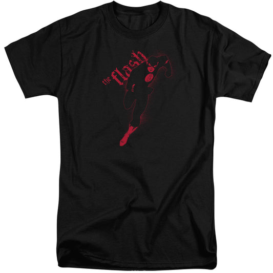 Jla - Flash Darkness - Short Sleeve Adult Tall - Black T-shirt