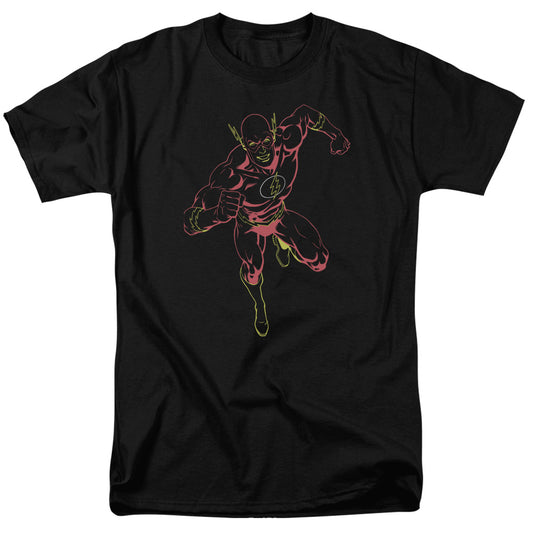 Jla - Neon Flash - Short Sleeve Adult 18/1 - Black T-shirt