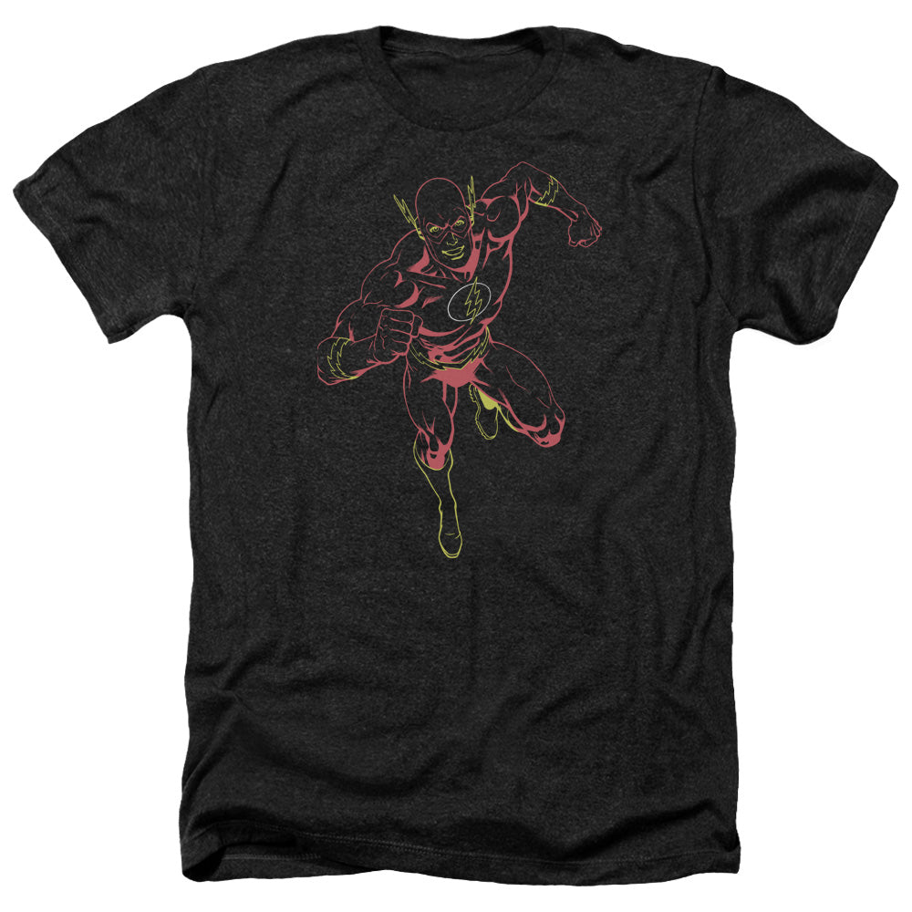 Jla - Neon Flash - Adult Heather-black