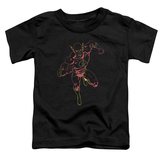 Jla - Neon Flash - Short Sleeve Toddler Tee - Black T-shirt