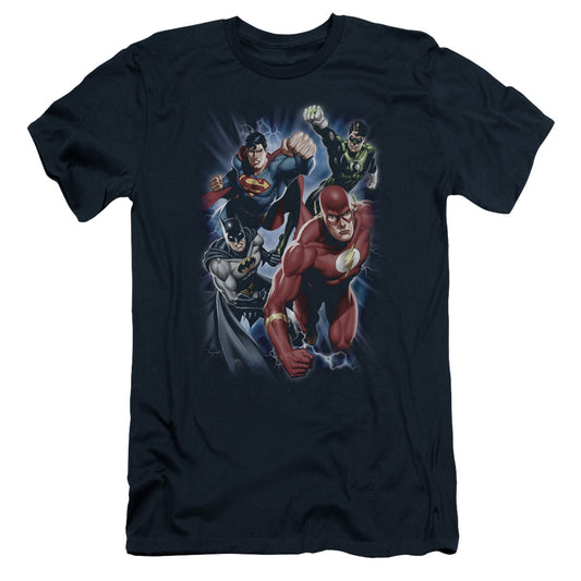 Jla - Storm Chasers - Short Sleeve Adult 30/1 - Navy T-shirt
