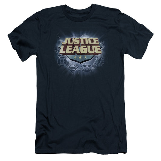 Jla - Storm Logo - Short Sleeve Adult 30/1 - Navy T-shirt