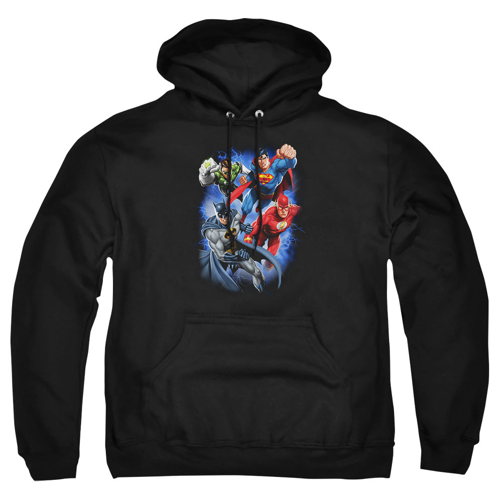 Jla - Storm Makers - Adult Pull-over Hoodie - Black