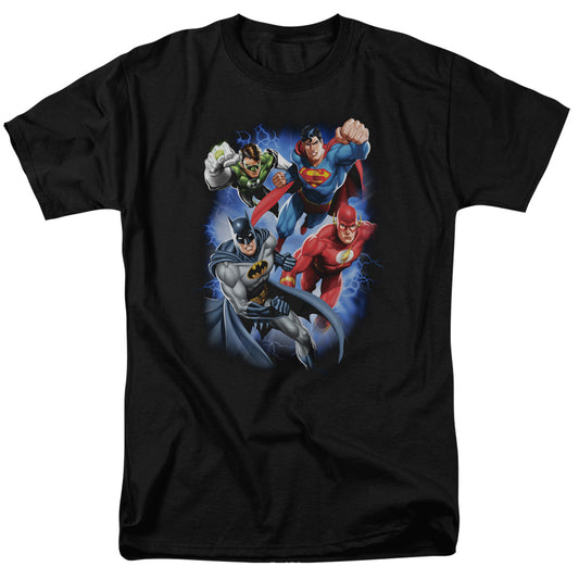 Jla - Storm Makers - Short Sleeve Adult 18/1 - Black T-shirt