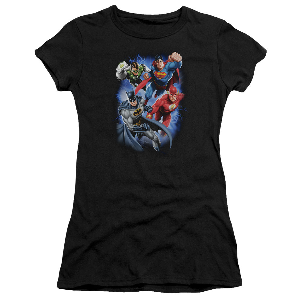 Jla - Storm Makers - Short Sleeve Junior Sheer - Black T-shirt