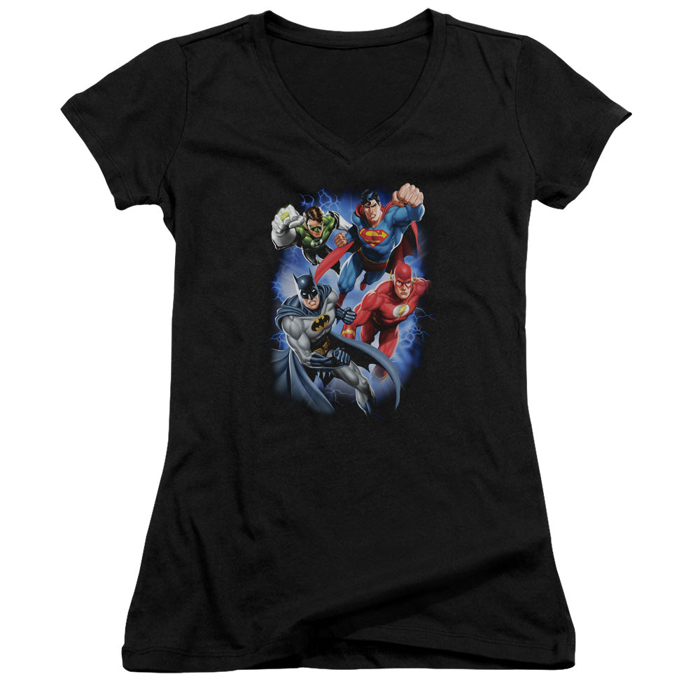 Jla - Storm Makers - Junior V-neck - Black