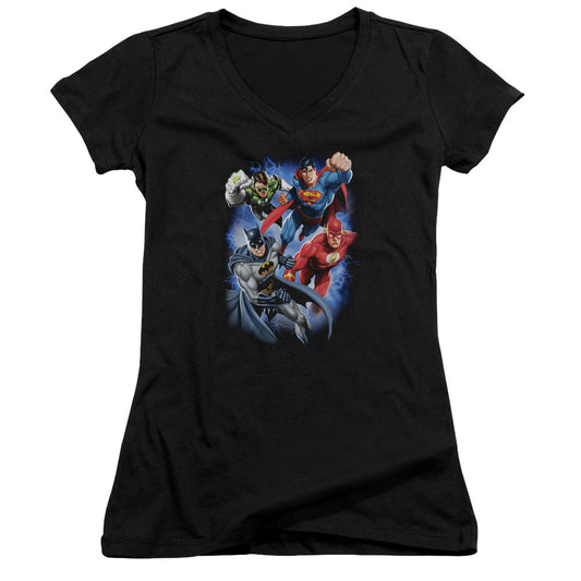 Jla - Storm Makers - Junior V-neck - Black