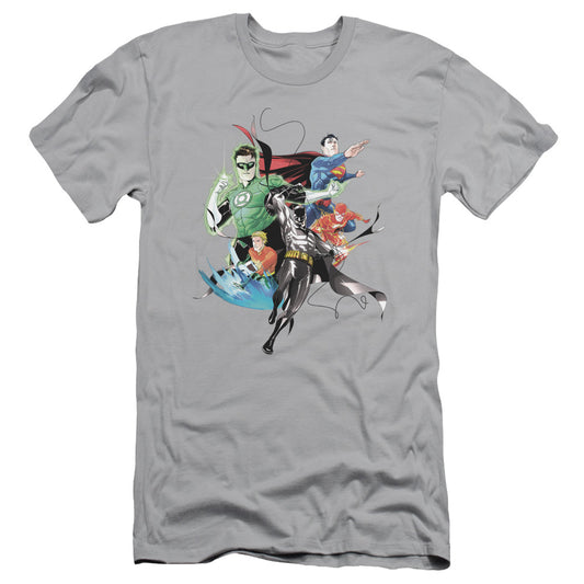 Jla - Mashup - Short Sleeve Adult 30/1 - Silver T-shirt