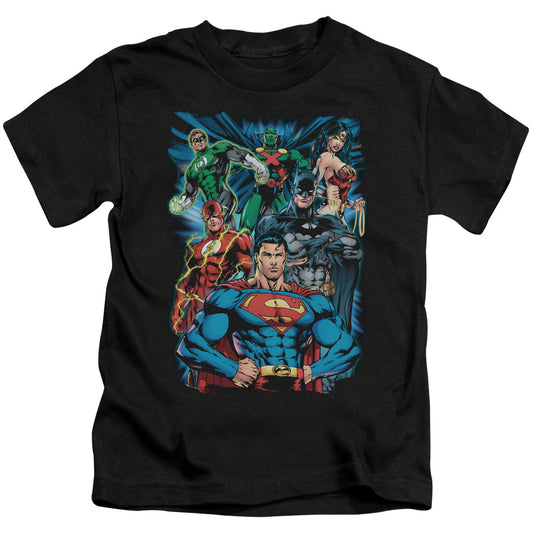 JLA JUSTICE IS SERVED - S/S JUVENILE 18/1 - BLACK - T-Shirt