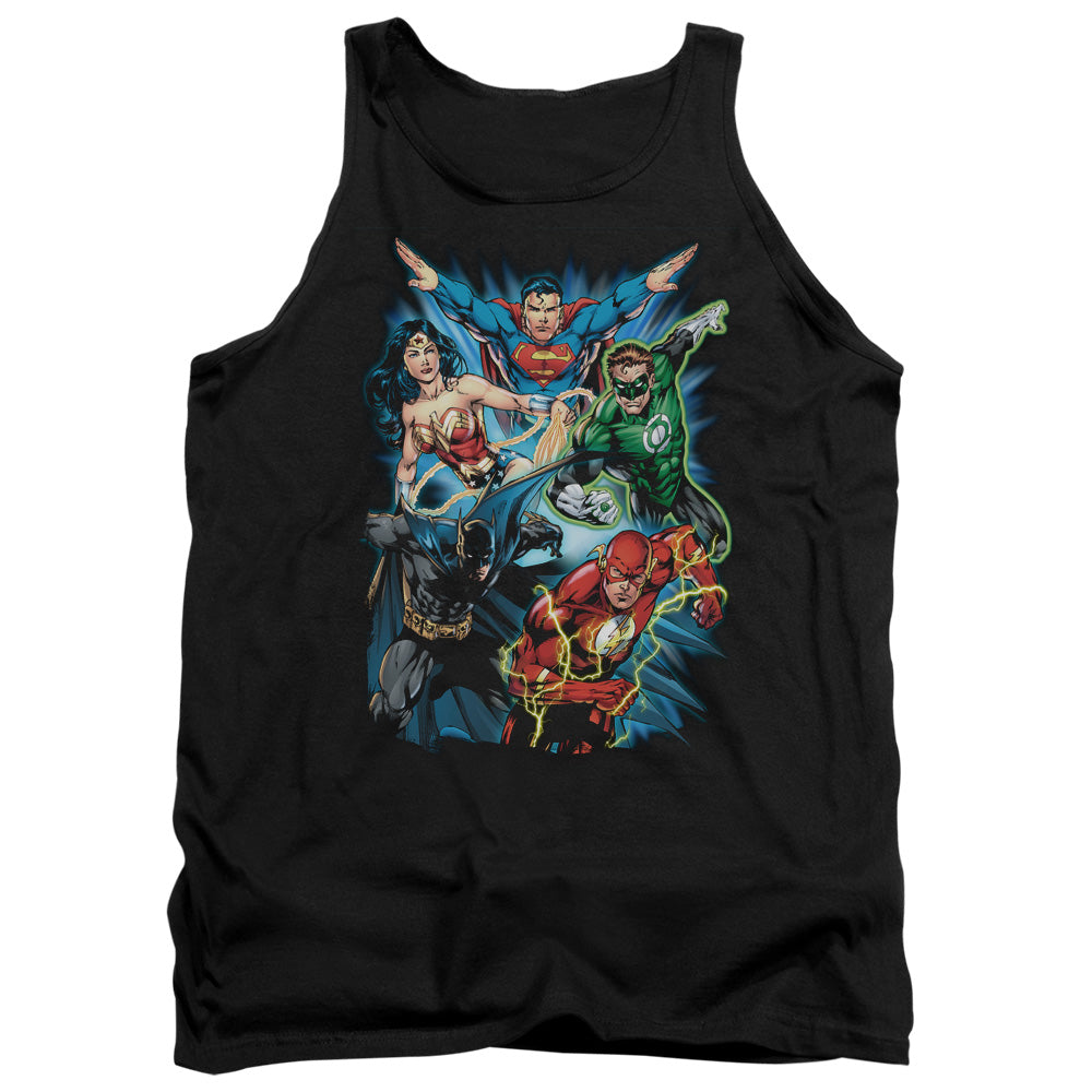 Jla - Jl Assemble - Adult Tank - Black