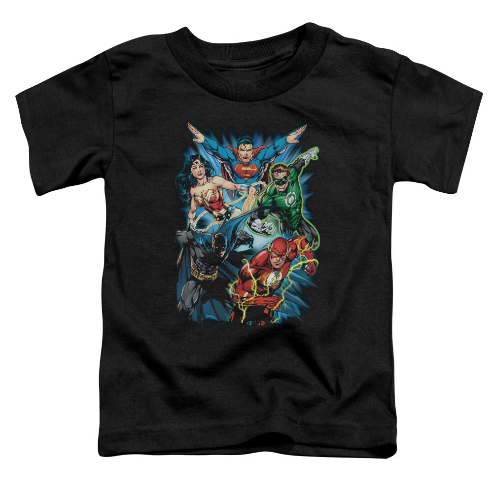 Jla - Jl Assemble - Short Sleeve Toddler Tee - Black T-shirt